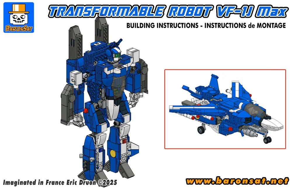 Lego valkyrie VF-1A macross custom moc building instructions